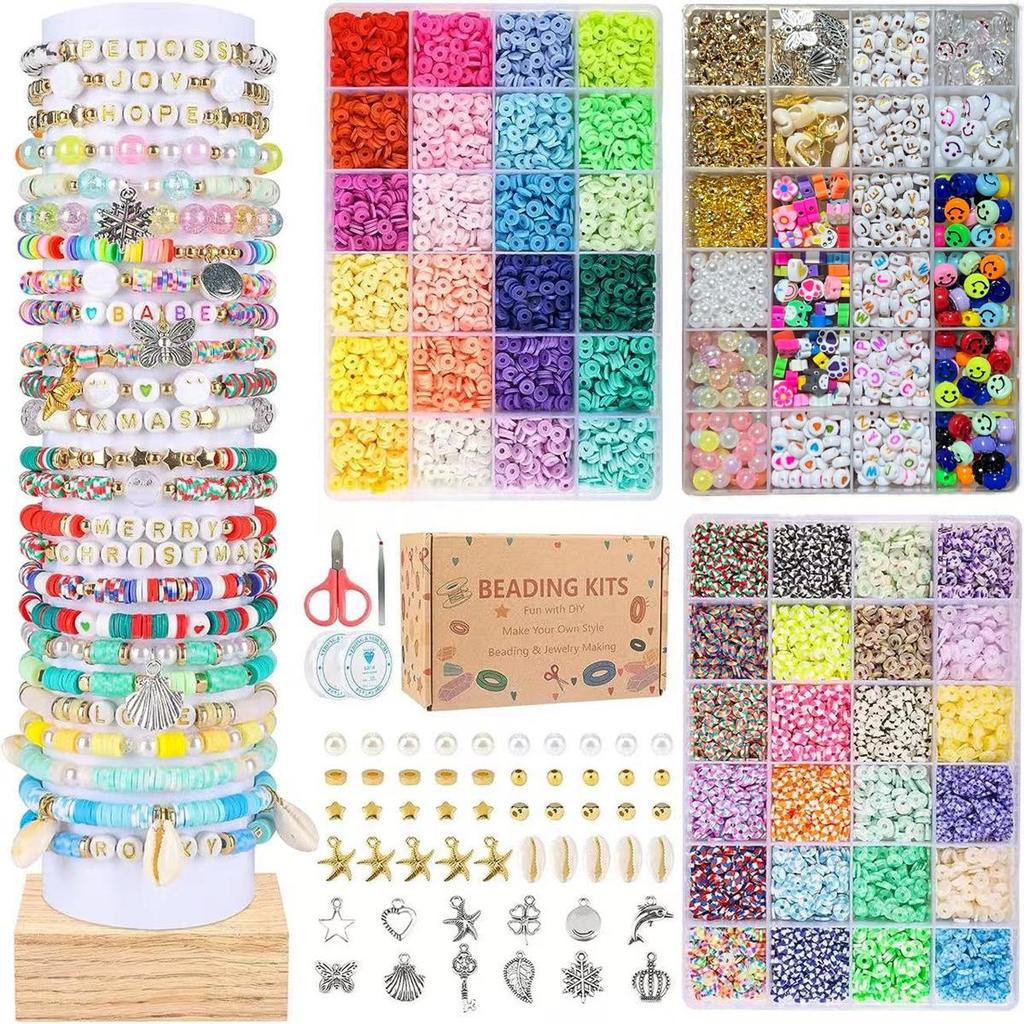 24-Compartment Glass Seed Beads Set: Solid Color DIY Jewelry Making Accessories