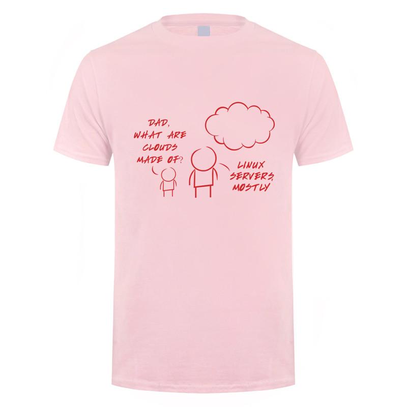 

Футболка Linux servers Mostly Cloud Летняя Мужская с Коротким Рукавом Хлопок Футболка Программиста Смешная Мужская Футболка JL-108 4XL