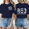 Women Casual Short Sleeve Crew Neck T Shirt Letter Print Loose Fit Lightweight Comfortable Daily Wear Top