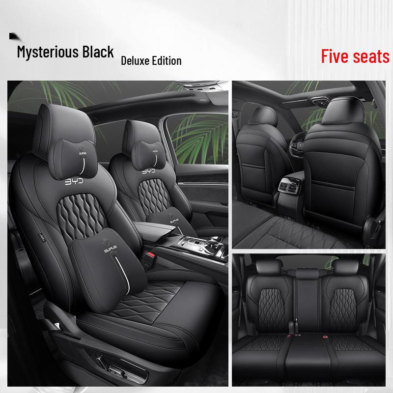 BYD Tang Full Leather Car Seat Cushion: Fits 5, 6, 7-Seater Models