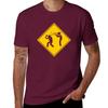 Funny Warning Sign Trombone T-Shirt korean fashion essential t shirt anime t shirts anime clothes black t-shirts for men