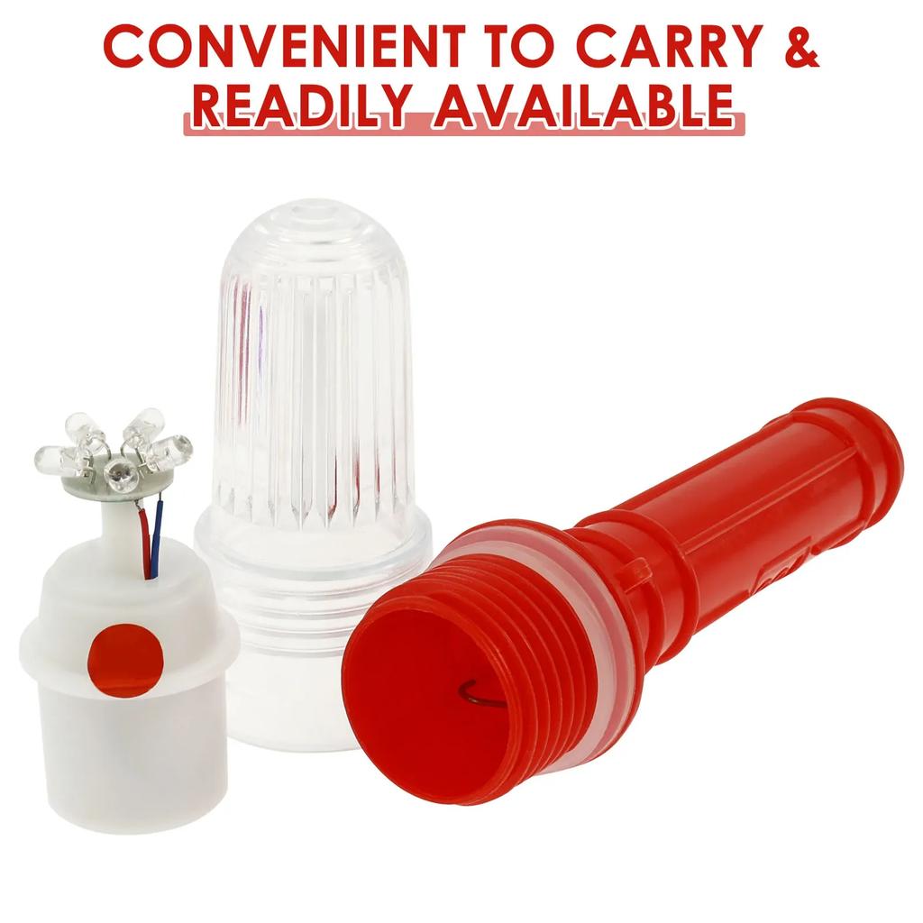3Pcs Marine Flares For Boats Buoy Fish Luring Lifebuoy LED Light Yacht Warning Lamp Offshore Position Emergency Guard Lights