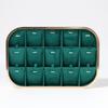 Elegant Velvets Jewelry Storage Tray Pendant Holder Elegant Jewelry Box Stackable Display Showcase Plate for Necklace