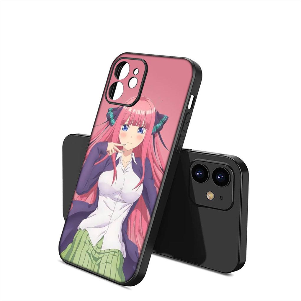 Nakano Ichika Miku Itsuki Nino Yotsuba Soft Phone Cover for Apple iPhone 15 14 Plus 13 12 Mini Pro Max XR + 13Pro 14+ 15+ Case