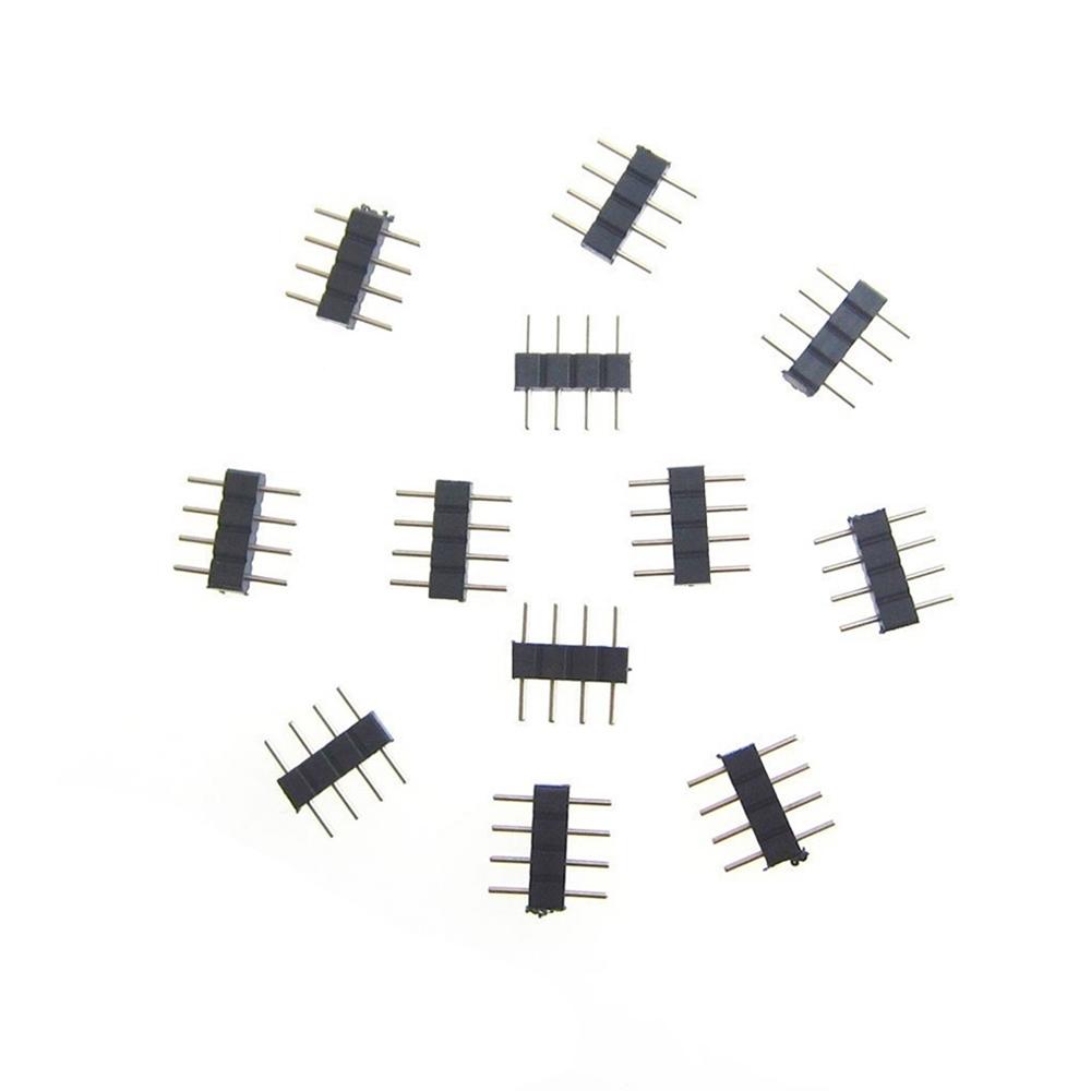 RGB Connector Double Insert 4Pin Needle Led Strip Light LED Connector RGBW Connector LED Adapter