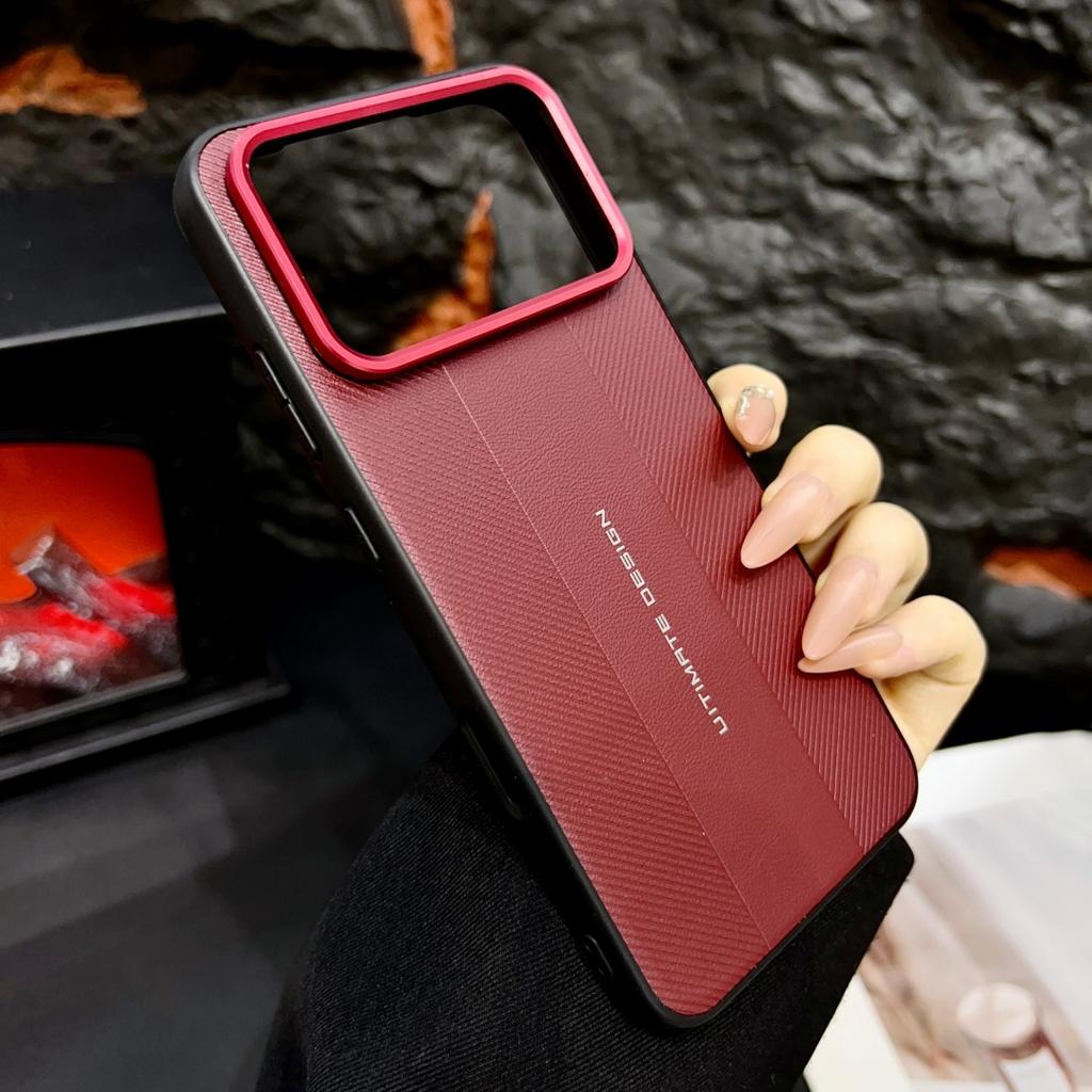 Pro Honor Win a Honor Win RT Pouzdro Červený Rámeček Fotoaparátu s Luxusním Texturovaným Ultimate Designem Kožený Ochranný Kryt