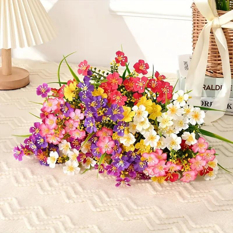 Artificial Mini Daisy Flower Bouquet For Home Decor And Wedding Centerpiece