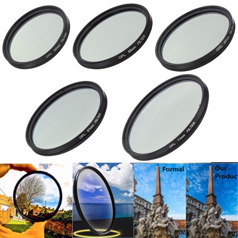 Filtru de lentile polarizante circulare CPL subțire de 52-77 mm pentru aparatul foto Canon Nikon Dslr SLR