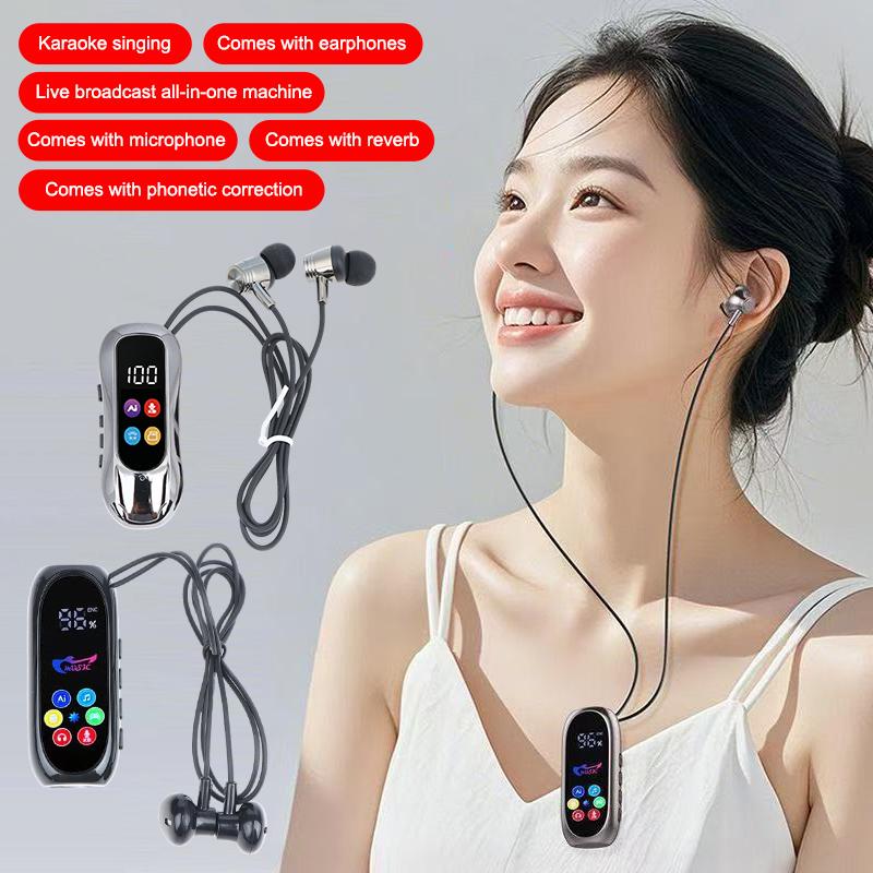 Portable Lavalier Headphones Bluetooth Earbuds Surround Sound Headsets Noise Reduction Earphones Handsfree In Hd Mic