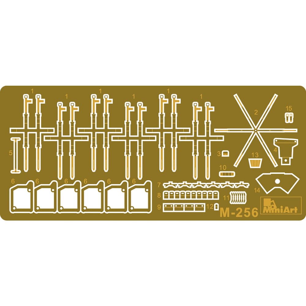MiniArt WWII German Army Heavy Armored Vehicle with Lux Plastic Model Kit MA35416 1/35 8-Wheeled Sd.Kfz.234/2 Turret,