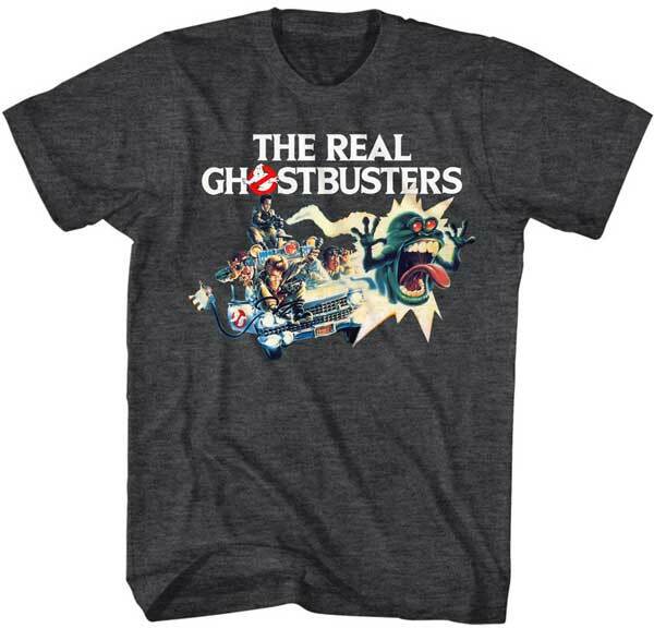 Camiseta para Hombre de la Serie de Televisión Animada Los Verdaderos Cazafantasmas Coche Perseguidor Zapped
