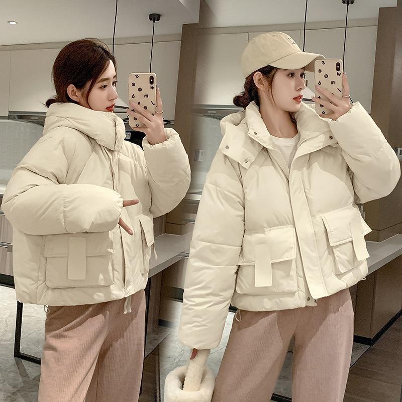 Winter new hooded cotton-padded clothes, high-end warm cotton-padded clothes, casual fashion cotton-padded jackets, large-size jackets.