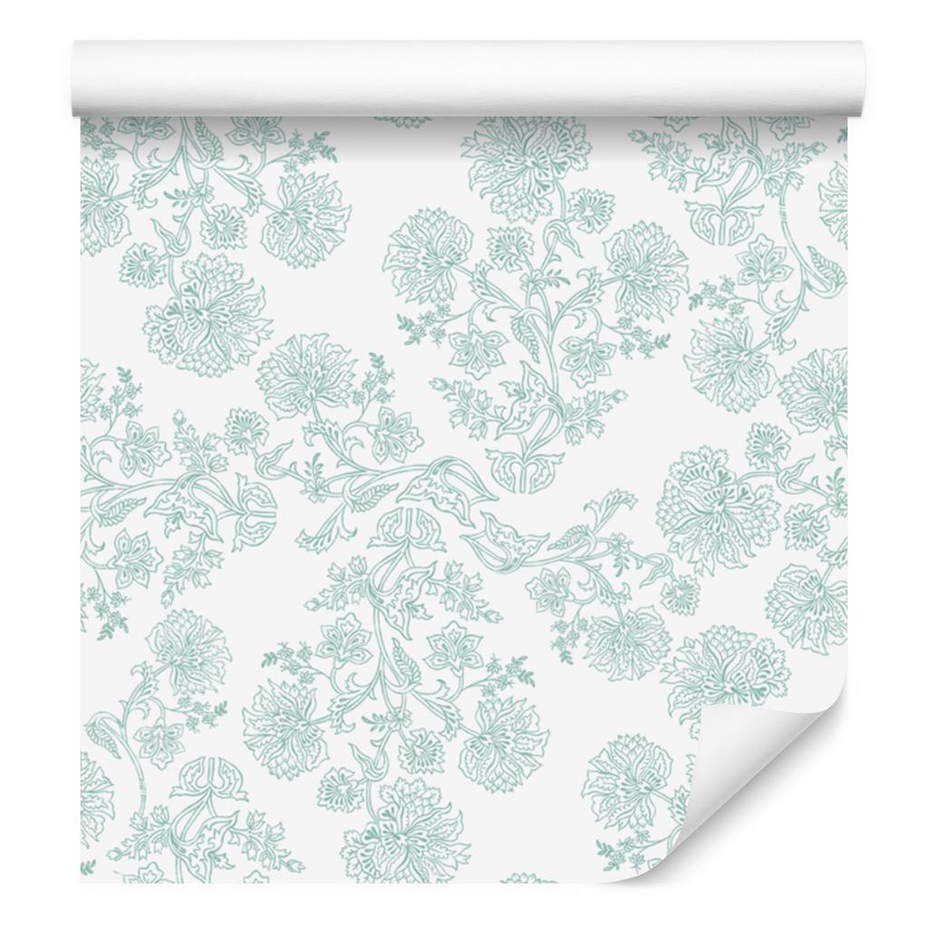 Wallpaper Flowers White, Top White for Living Room and Bedroom 50x1000