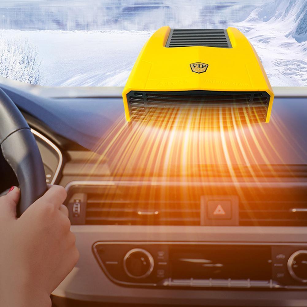 12V Electric Car Heater Air Cooler Fast Heating Portable Windscreen Demister Car Heater & Cooling Fan For Winter Humid Weather