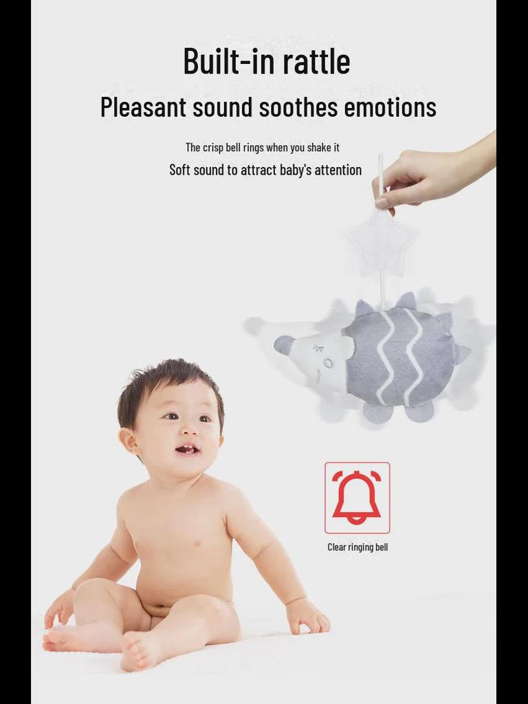 Musical Rotating Baby Mobile - Soothing Bedside Hanging Toy with Soft Doll Pendants