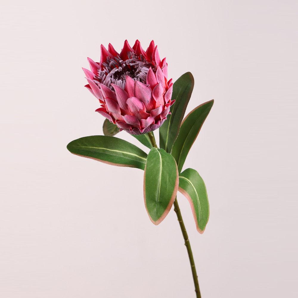 Высококачественный 48 см Искусственный Цветок Большой Многоцветный Искусственный Цветок Артишока DIY Флокированный Цветочный Аранжимент Подарок розы красного