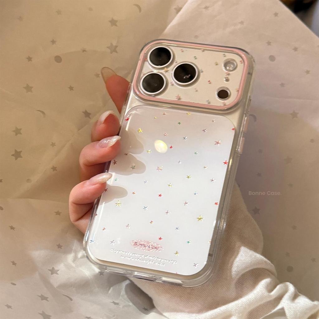 Cover Colorata con Stelline Piccole per iPhone 16, iPhone 17 e iPhone 17 Pro Max