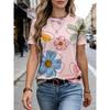 3D Printed Insect Summer Fashion Women's T-shirt Breathable and Trendy Versatile