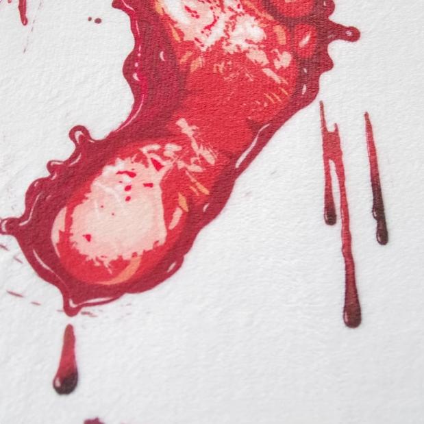 Halloween Horror Handprint Carpet Home Decor, Dirt-Resistant, Water-Absorbing Bathroom Slip-Proof Mat, Door Floor Mat