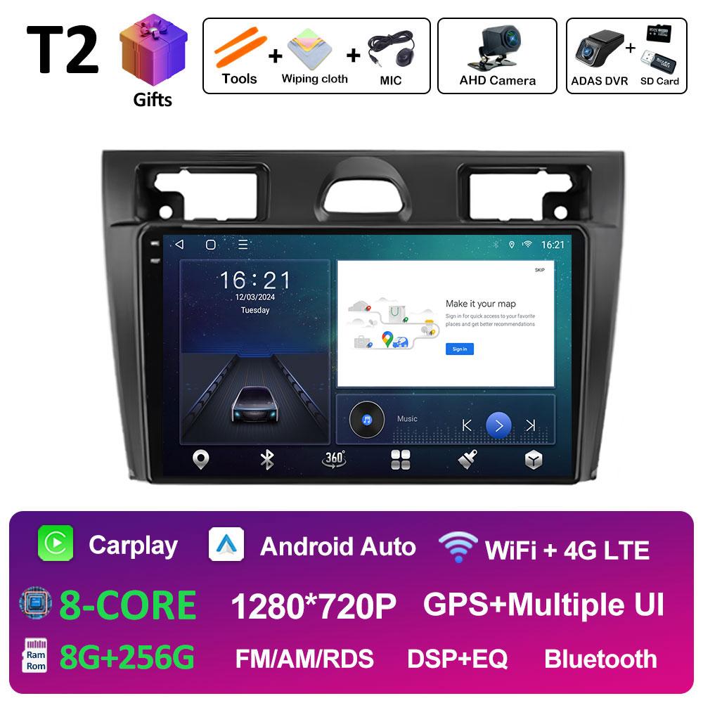 Intelligent System DSP Stereo For Ford Fiesta Mk VI 5 Mk5 2002 2003 2004 2005 - 2008 Cooling fan Wireless Carplay Autoradio WIFI