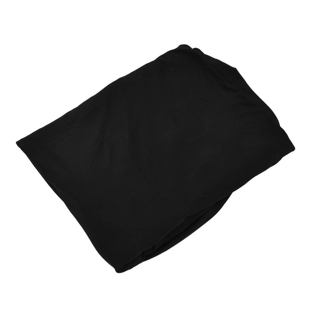 Table Cover Rectangular Wrinkle Resistant Washable Universal Black Stretch Tablecloth for Wedding Pa