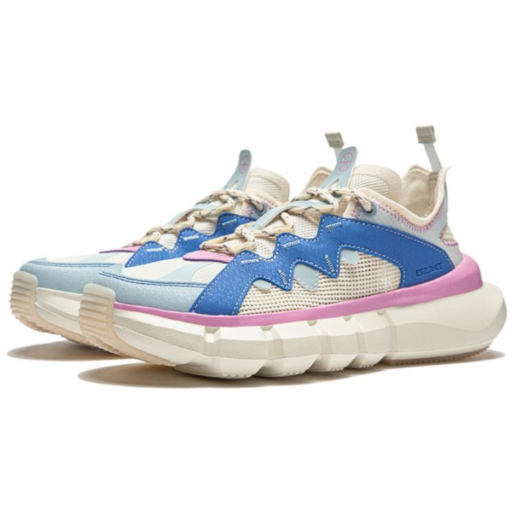 Li Ning Wu Dao 2.3 Comfortable Breathable Shock Absorbing Durable Low Top Lifestyle Casual Shoes Women sneaker Blue White Pink ABCU022-2