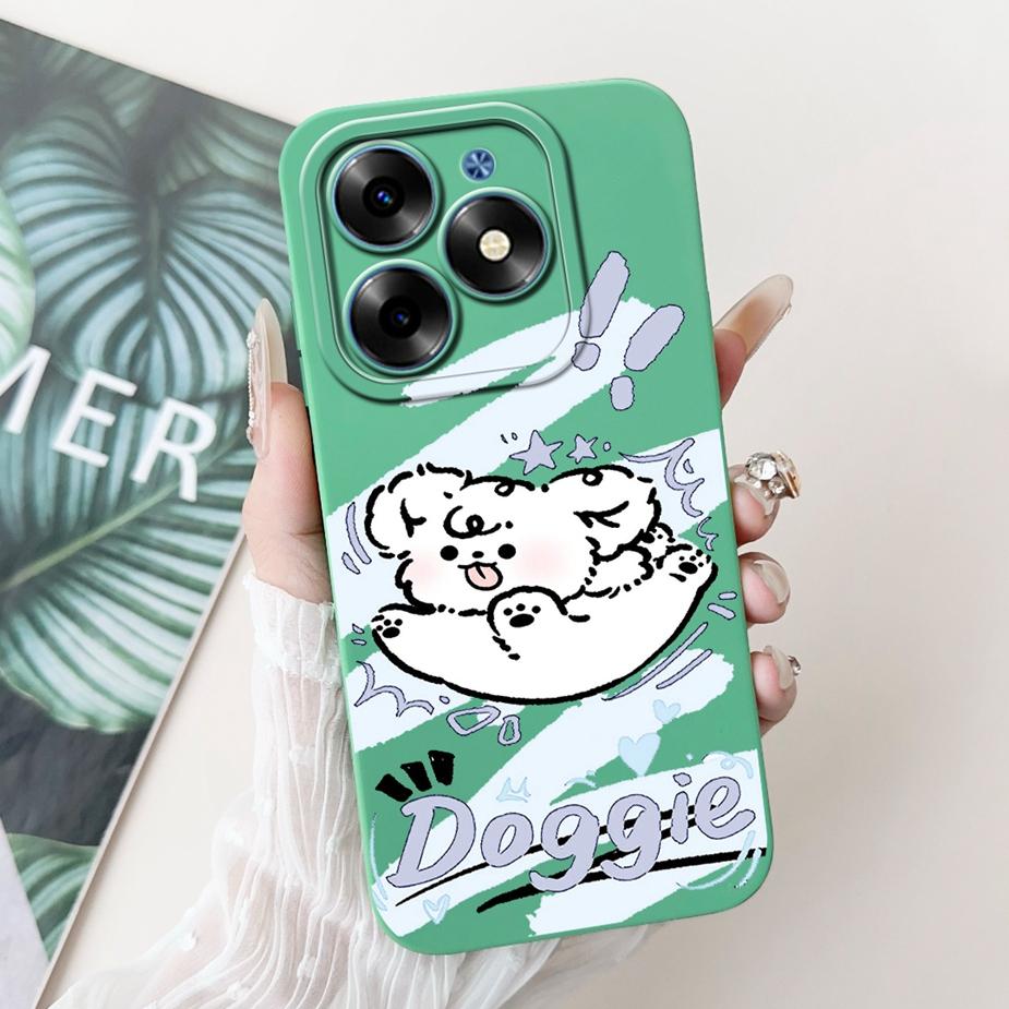 For Tecno Spark 20C Case Spark20 Pro KJ6 Cute Animals Carton Cover Soft TPU Phone Case For Tecno Spark 20 Pro Plus Spark20 Shell