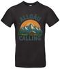 Allgäu Calling Tshirt Hiking Mountains Nature Motif Cotton Outdoor Unisex T-Shirt