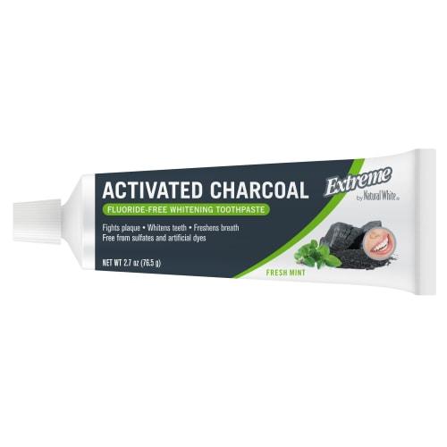 Body Magic Charcoal Toothpaste, Teeth Whitening, ACTIVE CHACOAL EXTREME by Natural White, Fresh Mint Flavor, 76.5g