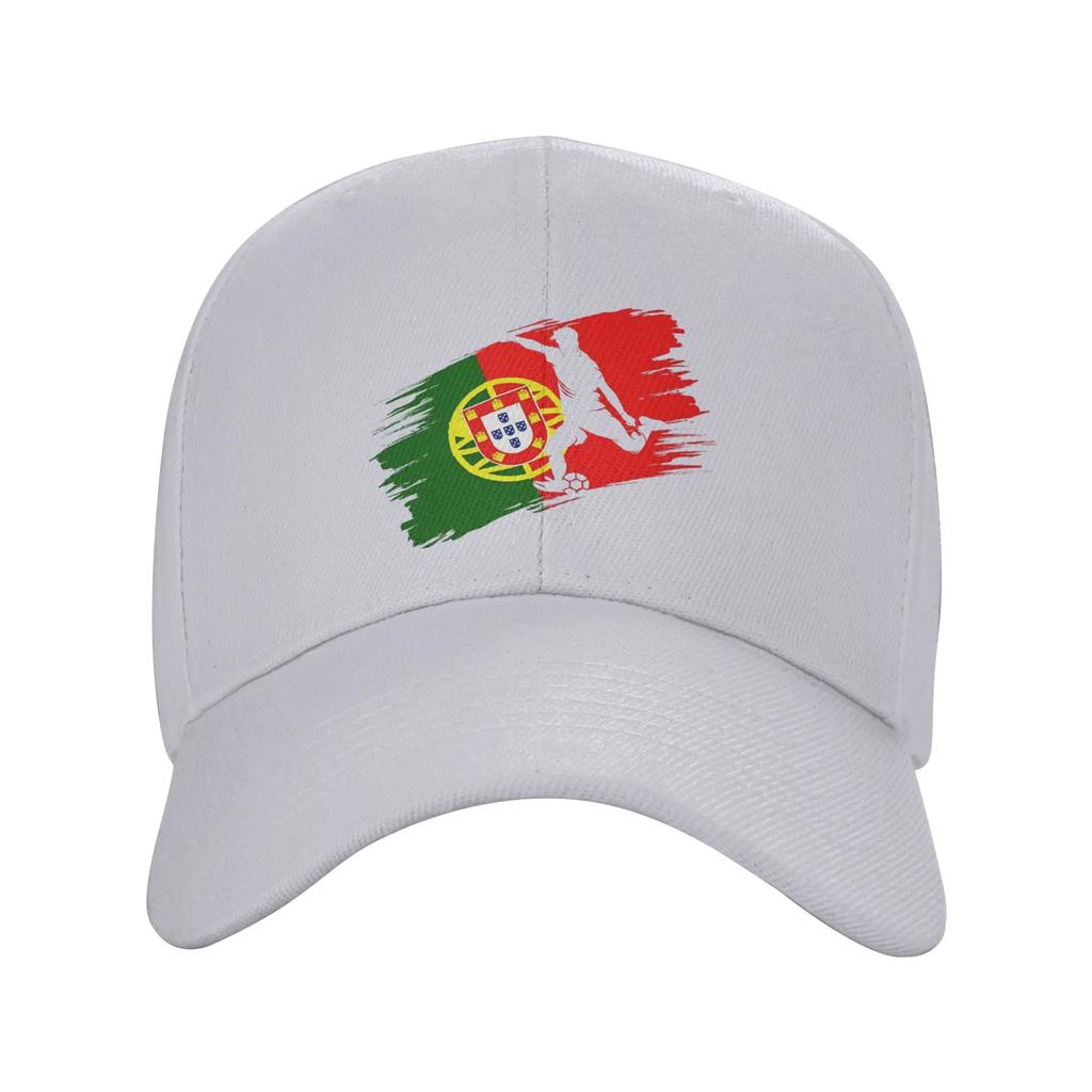 New Portugal Flag Football Soccer Fan Jersey Sun Baseball Cap Summer Unisex Unisex Custom DIY Trucker Hat Sunscreen Baseball Caps