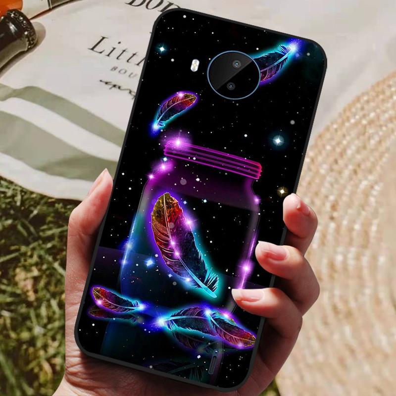 For Nokia C20 Case Soft TPU Silicone Cartoon Back Cover for Nokia C20 Plus Phone Cases TPU Black Bumper for NokiaC20 C 20 Plus