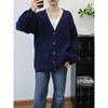 Autumn and winter new retro loose lazy wind knitted cardigan V-neck high-end sweater jacket women