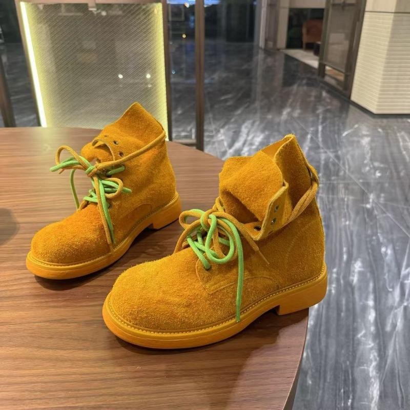 Strap leather Martin boots women's new versatile breathable casual short boots fashion thin boots tide