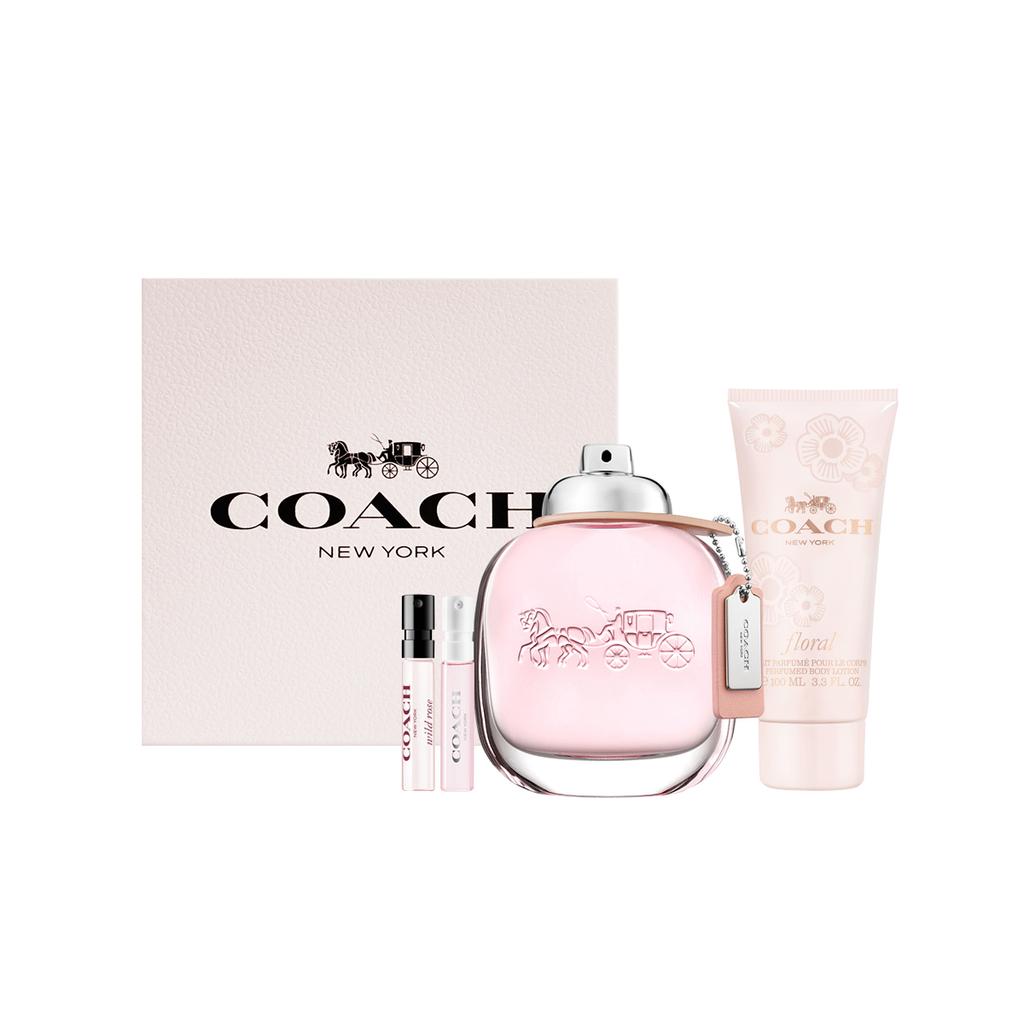 Coach New York Donna/Misty Rose/Stesso Nome Donna Eau De Toilette Set Regalo Scatola 30ml/50ml/90ml+100ml+2ml*2