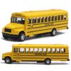 Alloy Vehicle Back Pull Toy School Model Gift