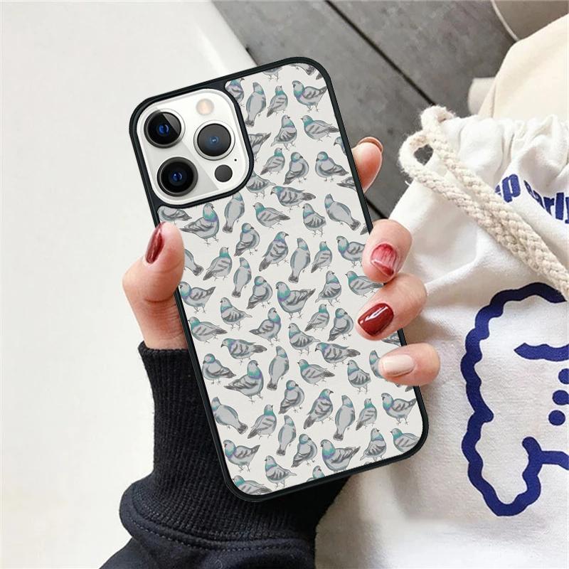 Tauben Vögel Schwarm Tier Handyhülle Für iPhone 17 Air 15 16 Hülle 11 13 14 Pro Max 12 Plus Max XR