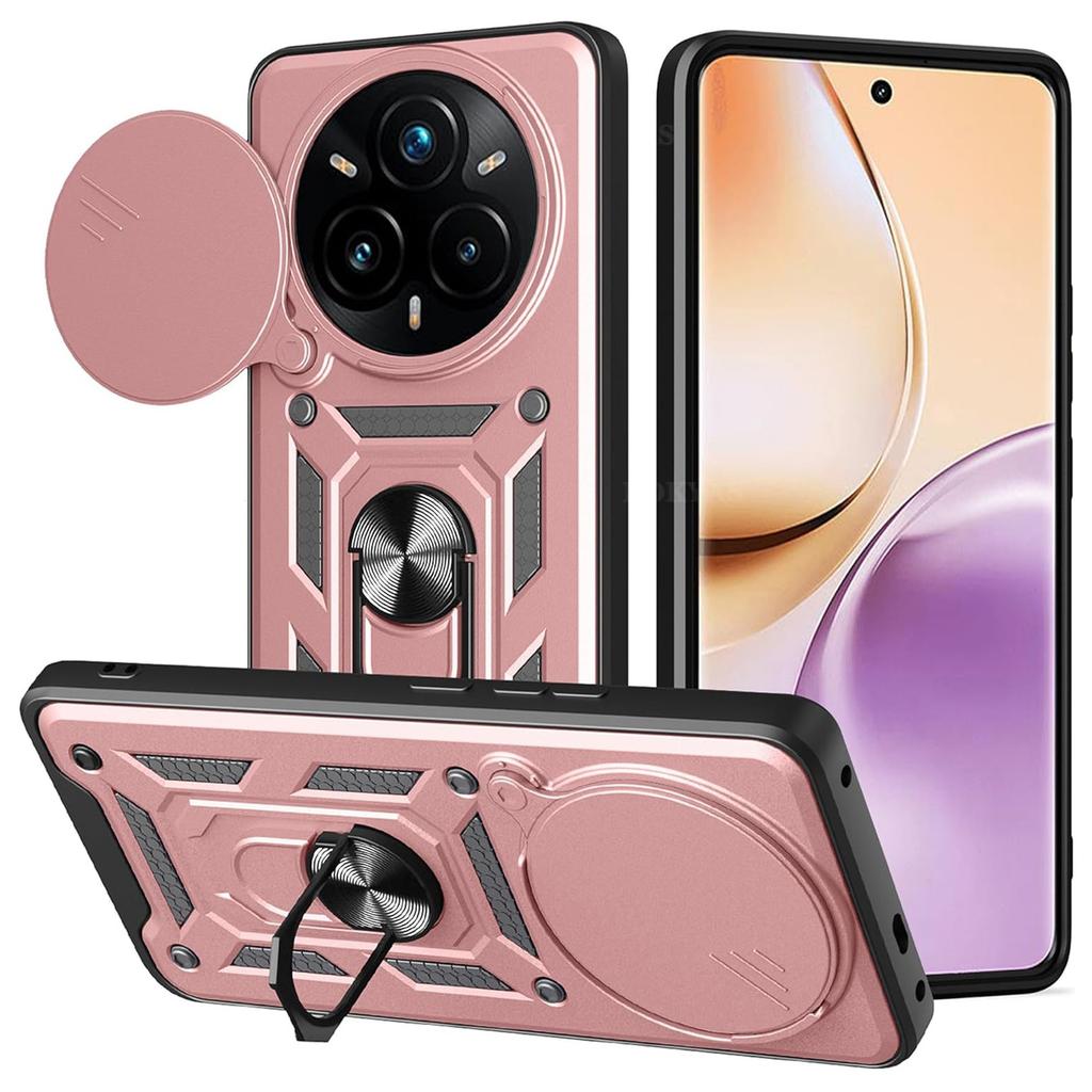 Armor Case For Realme 14 Pro 5G 14 Pro+ Plus Cover Lens Protection With Ring Magnetic Holder Coque Fundas Capa