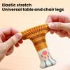 4Pcs Chair Leg Covers Cartoon Paw Pattern Elastic Knitting Chair Floor Protector Wood Tile Marble Floors No-scratch Non-Slip Chair Foot Covers