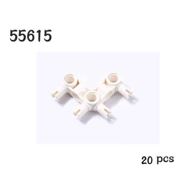 Non-Toxic 20Pcs/Lot Technical Pin Connector Hub Perpendicular 3X3 Bent With 4 Pins Moc 49130 55615 Building Blocks Parts Diy Brick Toys