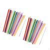 Pack of 50 Reusable Hard Plastic Replacement Straws + Jar Tumblers Kids Birthday Party