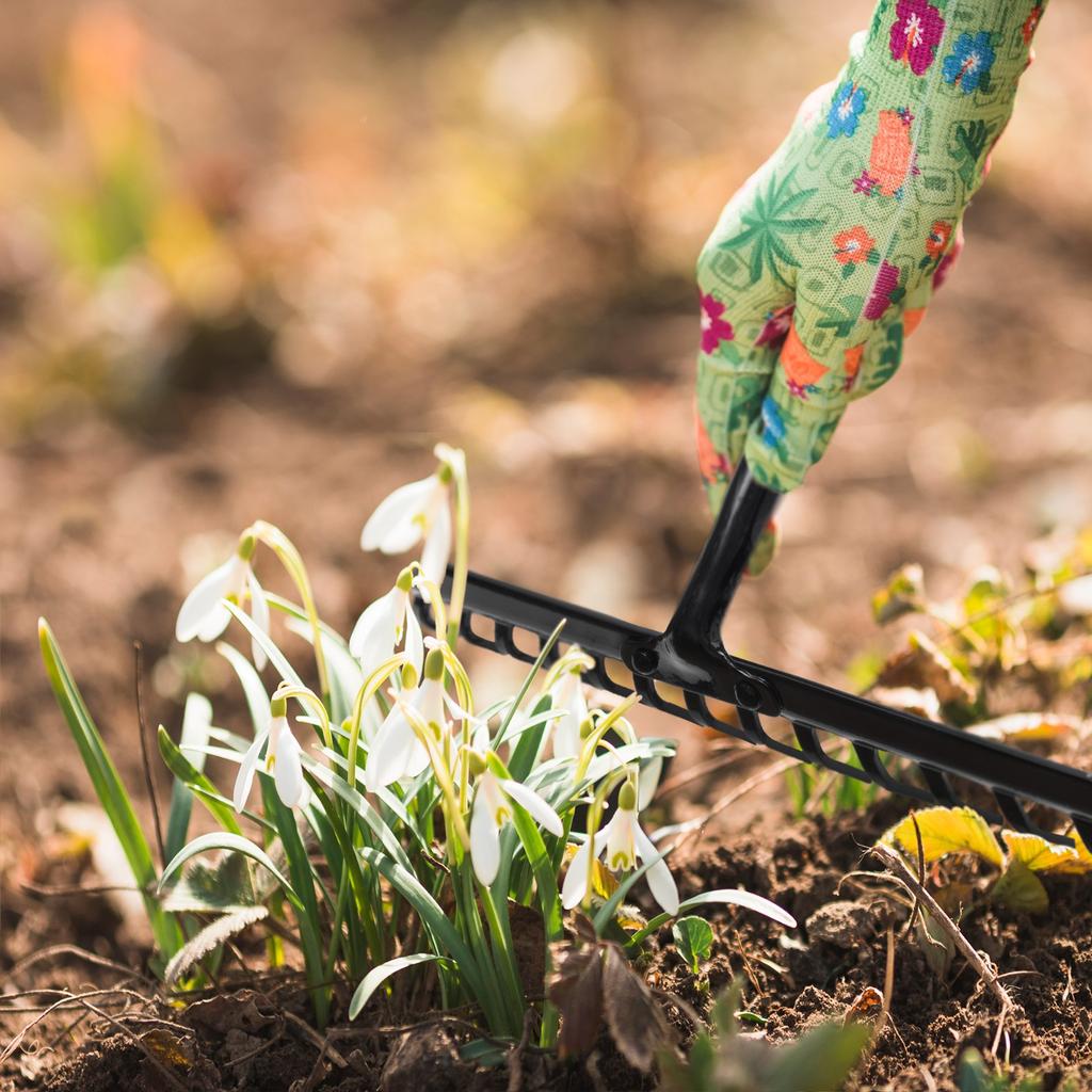 KADAX Grabie metalowe Do Liści Trawy Bez Trzonka Nieoprawione Solidne