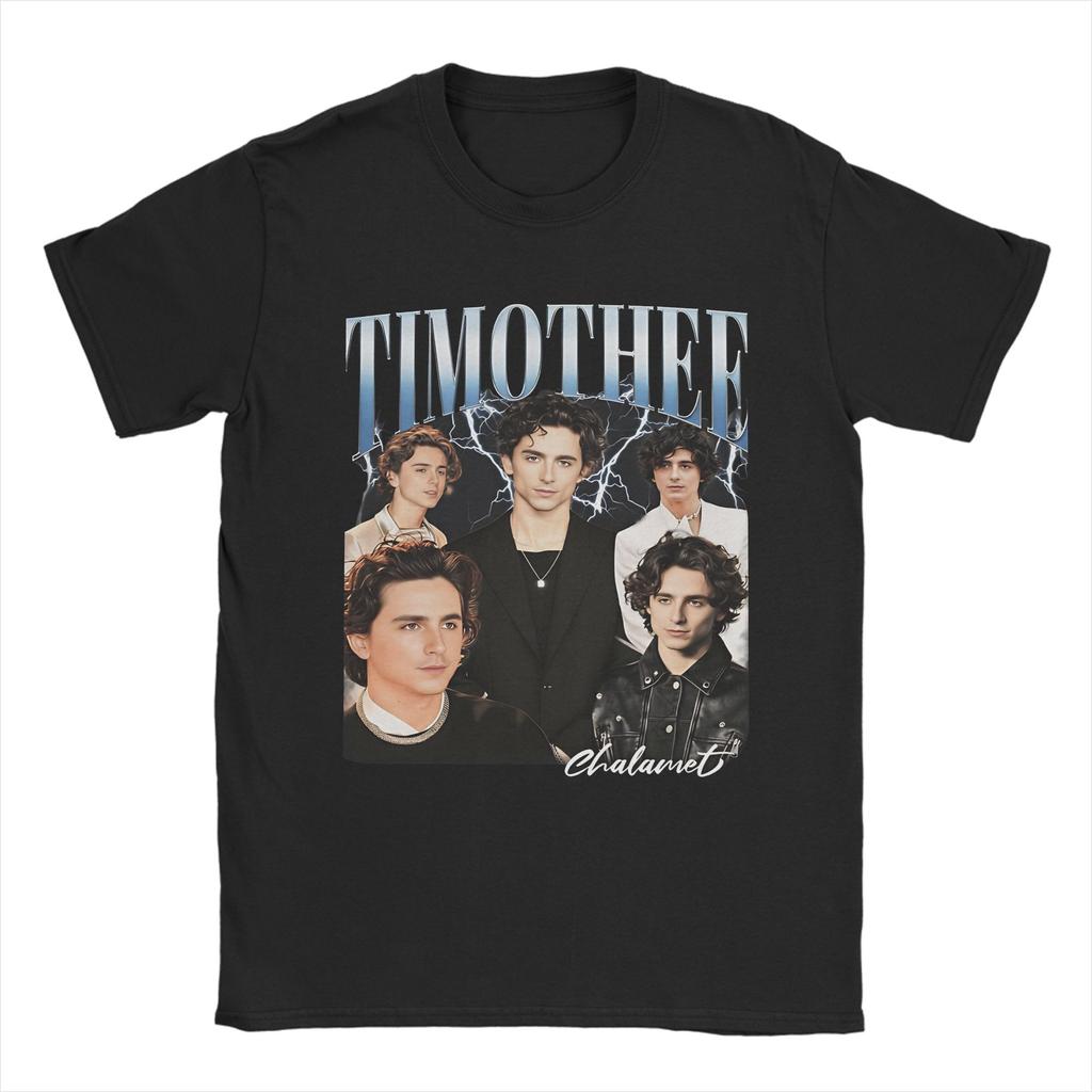 2026 New Timothee Chalamet Portrait Graphics Cotton Unisex Shirt Summer Unisexs Fashion Y2k Short Sleeve Tshirt