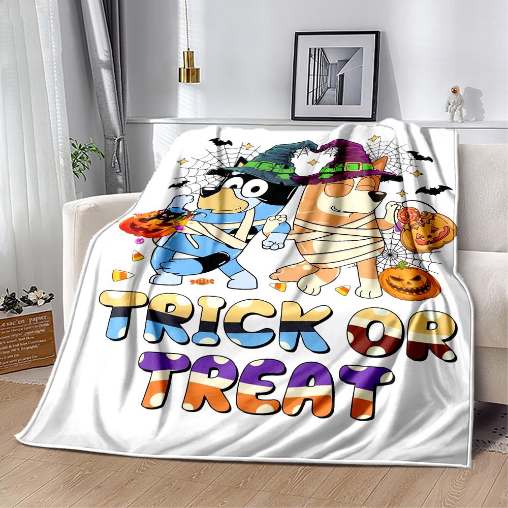 Bluey Family Adventure Blanket Soft & Cozy Perfect for Sofa Picnics Chair All-Season Use Digital Print Unique Gift for Family and Friends Camping