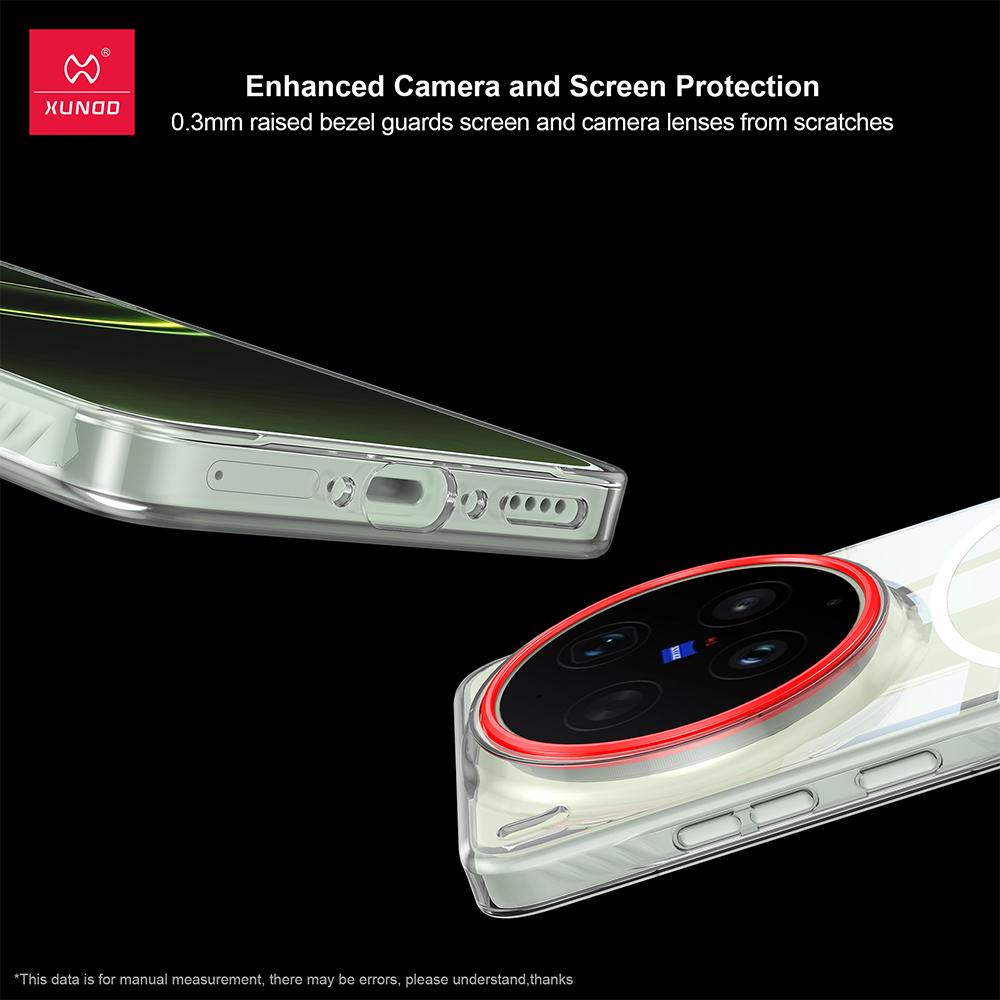 For Vivo X300 Ultra Case XUNDD Crystal Clear Transparent Casing Anti Yellowing PC Phone Cover With Magnetic Ring