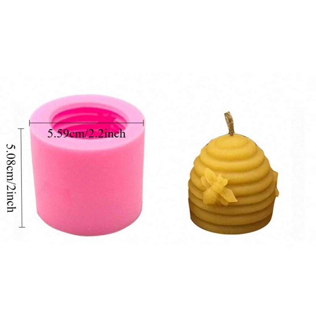 1 Stück Waben-Bienen Silikon Kerzenform DIY Aromatherapie Gips Kerze 3D Silikonform Ton Handwerk Silikon Fondant Kuchen Dekoration