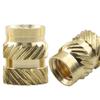 Double Twill Soil Eight-Shaped Knurled Copper Insert Nut for M3/M4/M5 Injection Molding and Hot Melt Applications