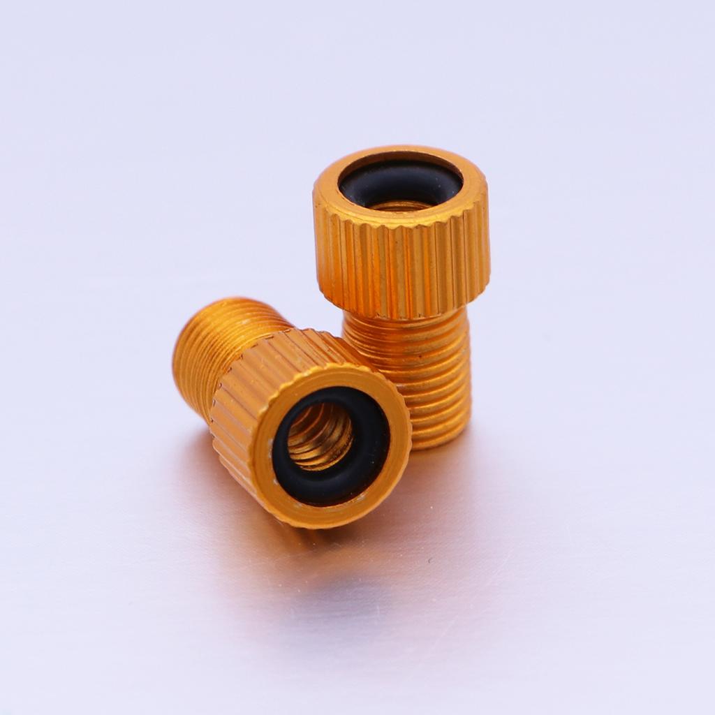 4 Adaptateurs De Valve Presta Vers Schrader Pour Vélo - Alliage D'aluminium - Multicolore - Pour VTT Ou Route