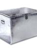 Large Galvanized Tinplate Tool Box with Lock - Multipurpose Storage Organizer for Woodworking