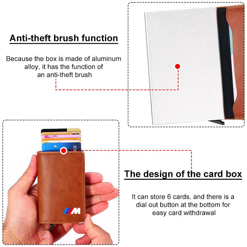 PU Leather Car Driving Document bag ID Passport Card Wallet Card Pouch For BMW M E34 E36 E60 E90 E46 E39 E70 F10 F20 F30 X5 X6 X1 M3 M5 M6 E71 F01 F02