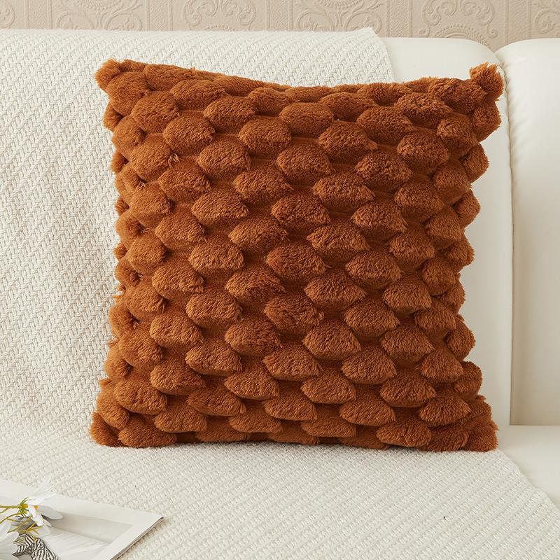 

Современный однотонный чехол для подушки Love Plush Throw, чехол для подушки ко Дню Святого Валентина, для дома, комнаты, спальни, гостиной, декора дивана 45*45cm шоколадный